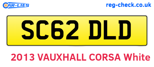 SC62DLD are the vehicle registration plates.