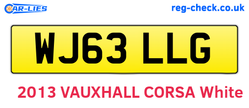WJ63LLG are the vehicle registration plates.