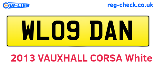 WL09DAN are the vehicle registration plates.