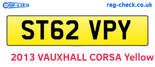 ST62VPY are the vehicle registration plates.