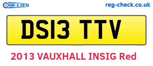 DS13TTV are the vehicle registration plates.