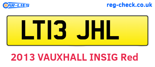 LT13JHL are the vehicle registration plates.