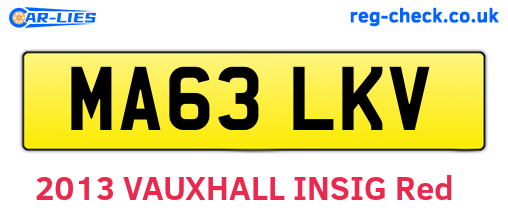 MA63LKV are the vehicle registration plates.