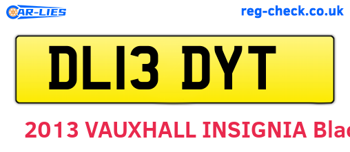 DL13DYT are the vehicle registration plates.