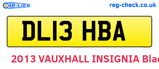 DL13HBA are the vehicle registration plates.