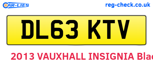 DL63KTV are the vehicle registration plates.