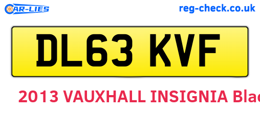 DL63KVF are the vehicle registration plates.