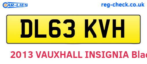 DL63KVH are the vehicle registration plates.