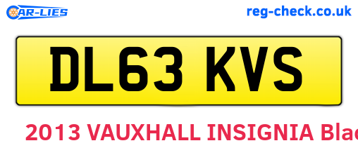 DL63KVS are the vehicle registration plates.