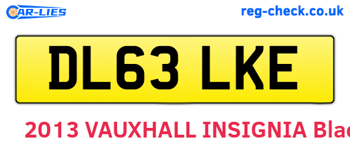 DL63LKE are the vehicle registration plates.