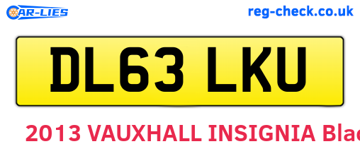 DL63LKU are the vehicle registration plates.
