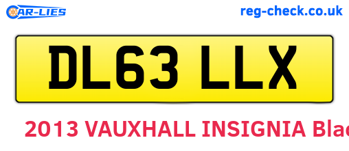 DL63LLX are the vehicle registration plates.