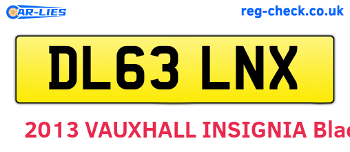DL63LNX are the vehicle registration plates.