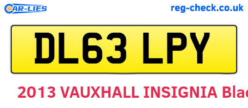 DL63LPY are the vehicle registration plates.