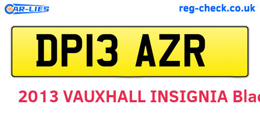 DP13AZR are the vehicle registration plates.