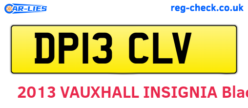 DP13CLV are the vehicle registration plates.