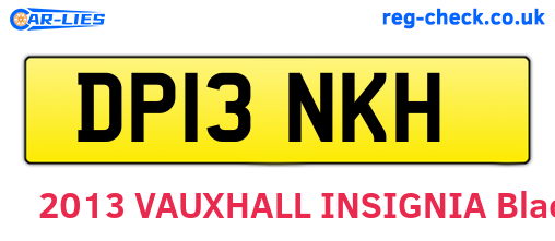 DP13NKH are the vehicle registration plates.