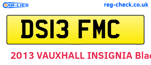 DS13FMC are the vehicle registration plates.