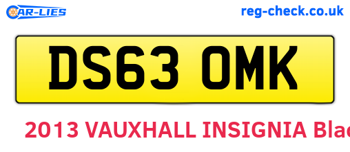 DS63OMK are the vehicle registration plates.