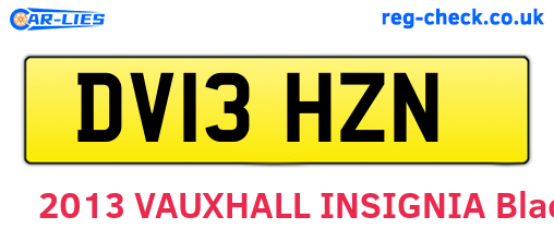 DV13HZN are the vehicle registration plates.