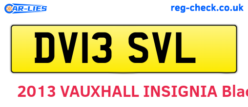 DV13SVL are the vehicle registration plates.