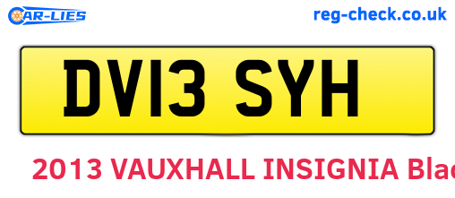DV13SYH are the vehicle registration plates.