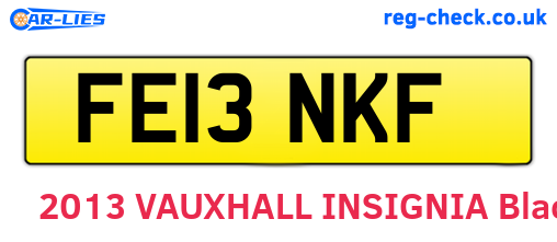 FE13NKF are the vehicle registration plates.