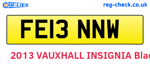 FE13NNW are the vehicle registration plates.