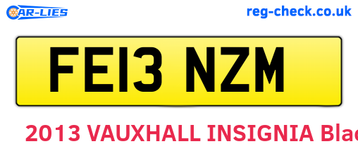 FE13NZM are the vehicle registration plates.