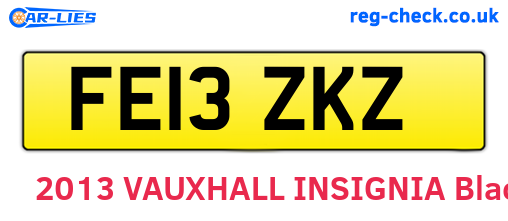 FE13ZKZ are the vehicle registration plates.