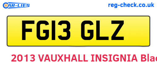 FG13GLZ are the vehicle registration plates.