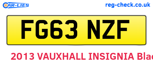 FG63NZF are the vehicle registration plates.