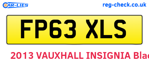 FP63XLS are the vehicle registration plates.