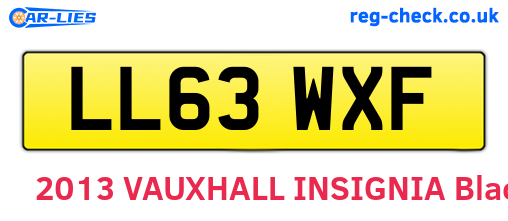LL63WXF are the vehicle registration plates.