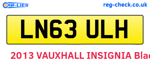 LN63ULH are the vehicle registration plates.