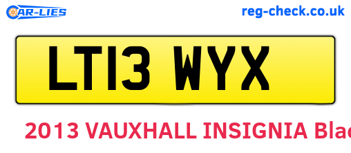 LT13WYX are the vehicle registration plates.