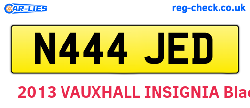 N444JED are the vehicle registration plates.