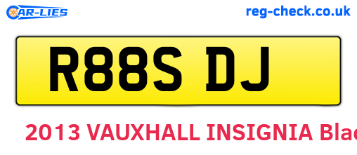 R88SDJ are the vehicle registration plates.