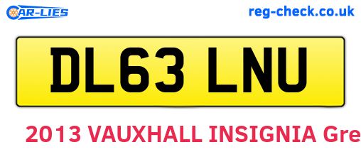 DL63LNU are the vehicle registration plates.