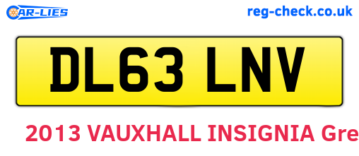 DL63LNV are the vehicle registration plates.