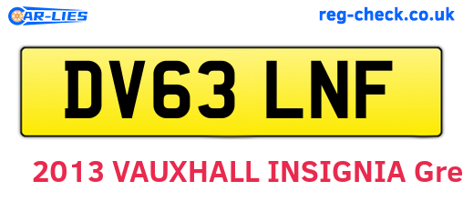 DV63LNF are the vehicle registration plates.