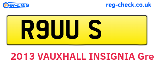 R9UUS are the vehicle registration plates.