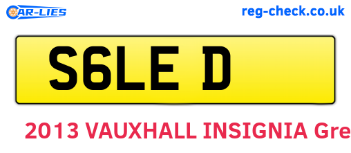 S6LED are the vehicle registration plates.