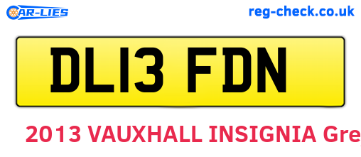 DL13FDN are the vehicle registration plates.