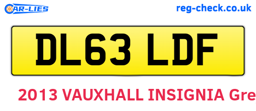 DL63LDF are the vehicle registration plates.