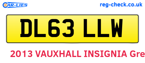 DL63LLW are the vehicle registration plates.