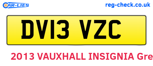 DV13VZC are the vehicle registration plates.