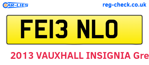 FE13NLO are the vehicle registration plates.