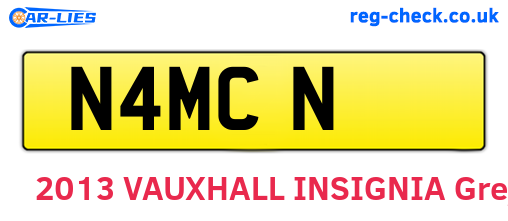 N4MCN are the vehicle registration plates.