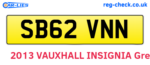 SB62VNN are the vehicle registration plates.